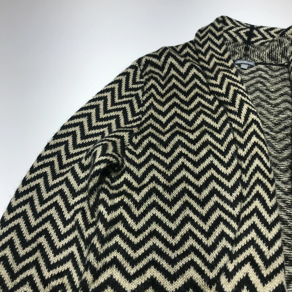Cárdigan Charlotte Russe para mujer talla S estampado Chevron suéter largo frente abierto Foto 3 de 4