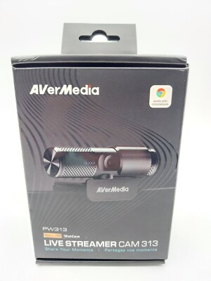 AVerMedia Live Streamer Cam PW 313 - Full HD 1080P Webcam Kamera  #KT4823MÜ