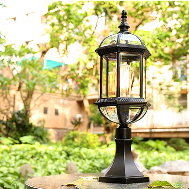 Home Pillar Light Garden Post Lights Porch Pathway Light Outdoor Wall Lanterns