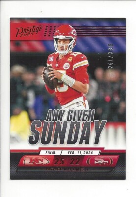 PATRICK MAHOMES 2024 PRESTIGE ANY GIVEN SUNDAY RED XTRA POINTS (241/399) CHIEFS