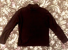 Women's Stephanie Andrews Black Long Sleeve Mock Turtleneck M