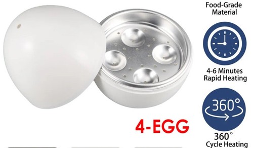 Microwave Cooking Gadget – Egg Cooker Steamer – Hard/Soft Boiled – Egg Shape - Picture 15 of 15
