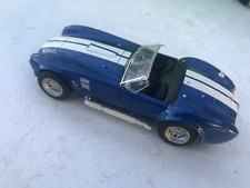 Kinsmart Model Toy Car 1965 Shelby Cobra 427 S/C Convertible 1/32 Scale Blue