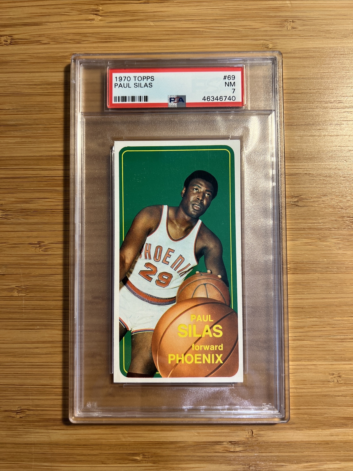 1970 Topps Basketball #69 Paul Silas PSA 7 NM (B)