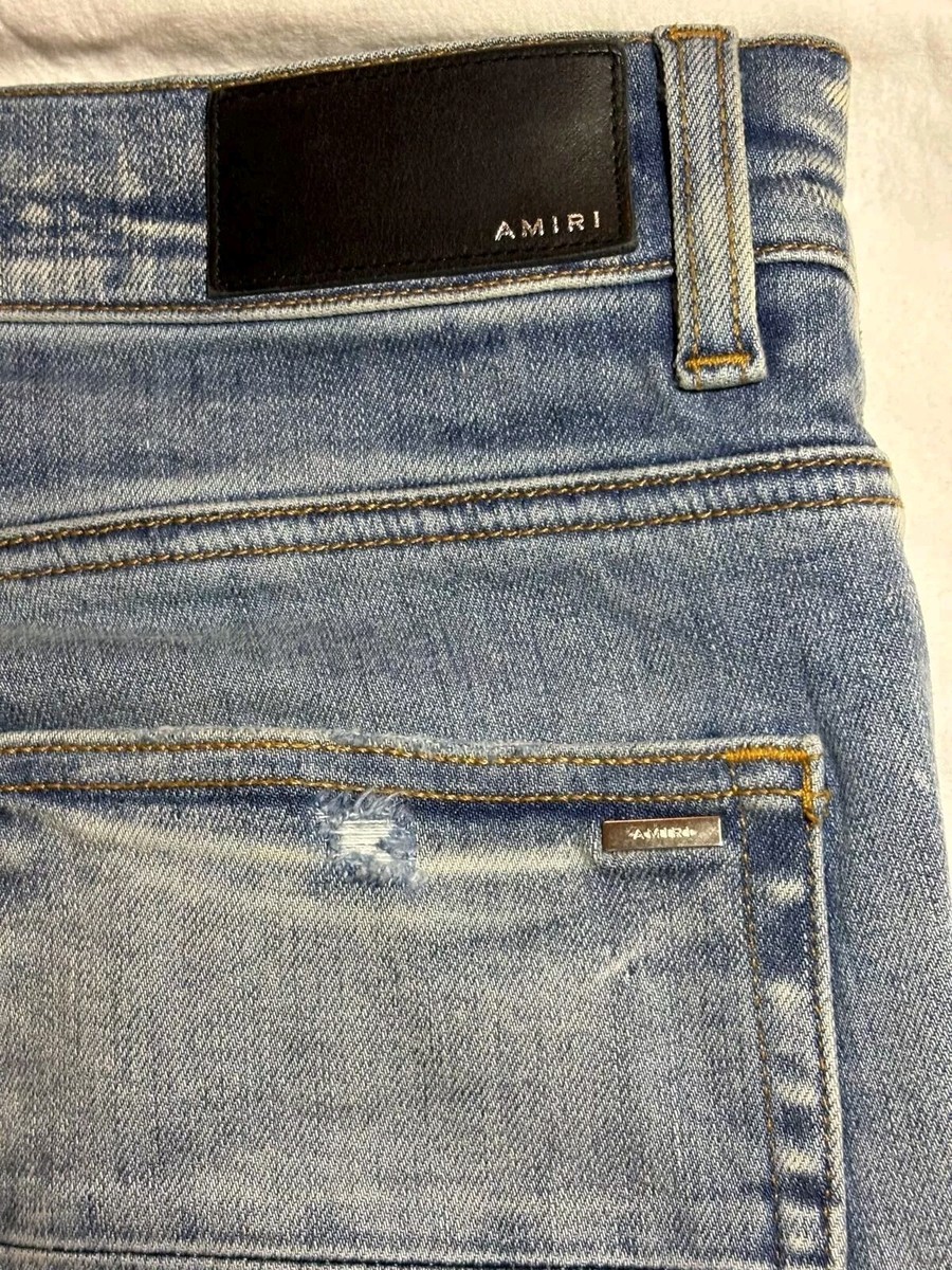 Amiri Denim Light Blue Paisley Print Jeans Size 31 | eBay