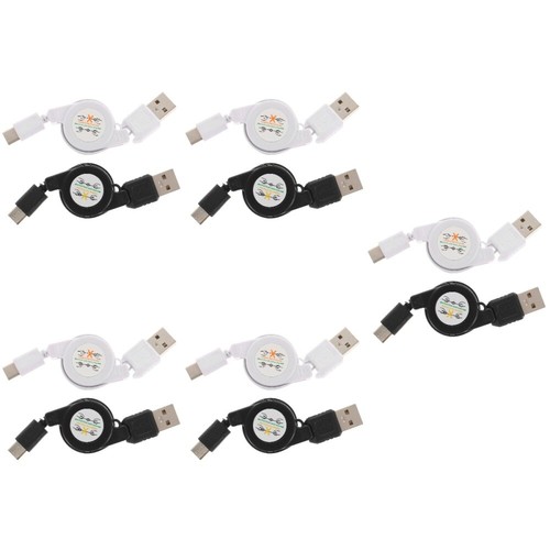 5 Pieces Telescopic Data Cable Retractable Charging Cord Usb to Usb-c - 第 12/12 張圖片
