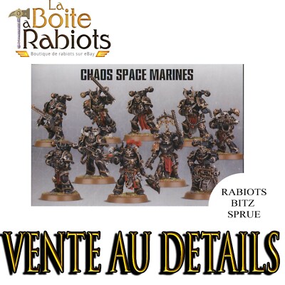 Warhammer 40000 Space Chaos Marines Einzelverkauf Rabiots Bitz Sprue