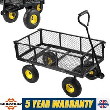 Camping  Cart Heavy Outdoor Folding Garden Cart 800LBS Solid Utility Wagon Steel