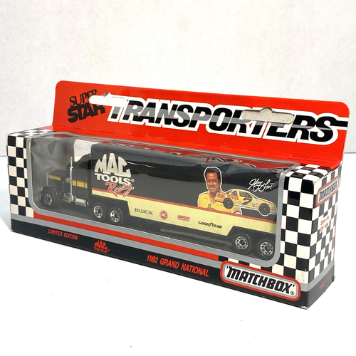 Matchbox Super Star Transporters Hauler Harry Gant Mac Tools #7 NASCAR Trailer