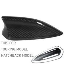 Real Carbon Fiber Roof Shark Fin Antenna Cover Fits 14-15 Mazda 3 Hatch Touring