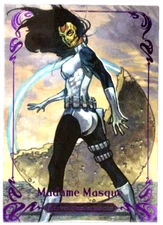 2018 Marvel Masterpieces Madame Masque #6 Epic Purple Parallel 084/199