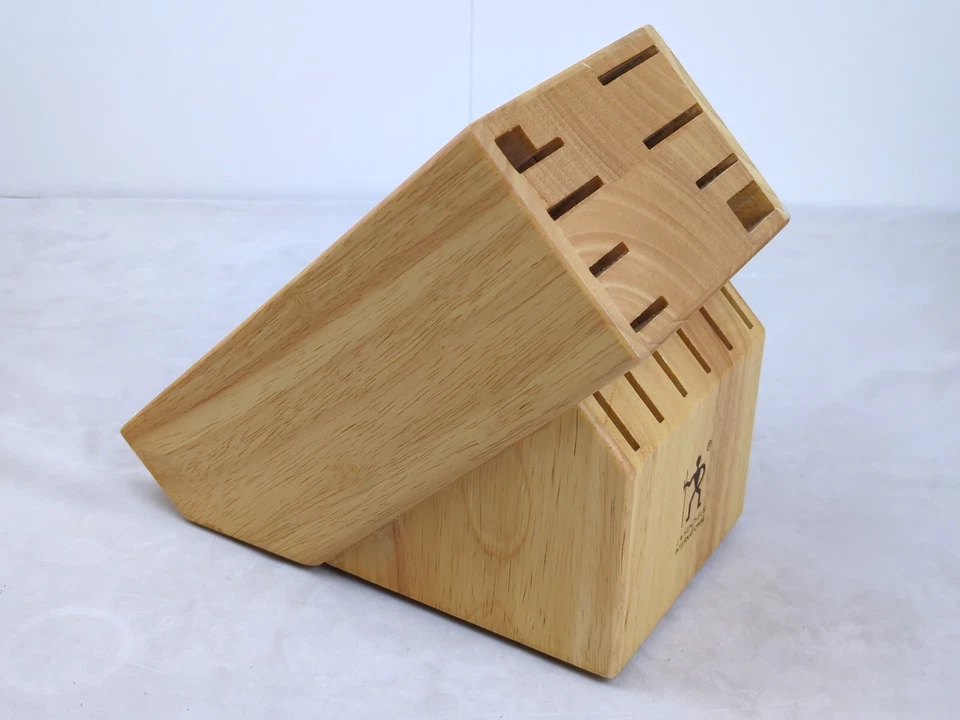 J. A. HENCKELS International 14-Slot Hardwood Knife Storage Block Oak Finish NEW - Image 4 of 4