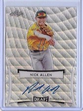 2017 Leaf Metal Draft NICK ALLEN Wave Prismatic Auto RC ATHLETICS