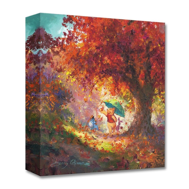 Winnie the Pooh Disney Fine Art James Coleman Ltd Ed TOC Leaves Gently Falling
