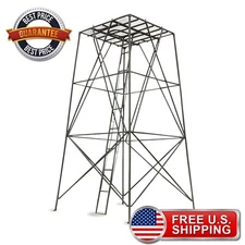 10' Elevated Hunting Platform Stand Trapdoor Hunt Heavy Duty Stakes Free Ship