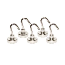 12lb Magnetic Hanging Hooks (5 Pack)