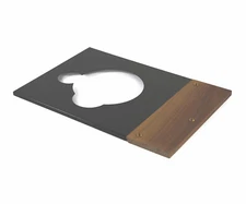 Tonearm Board Light Walnut And Cover Plate For THORENS TD 125 And 125 MKII