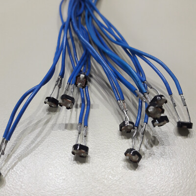 10x Fotowiderstand LDR 5506 2K-200K 5mm mit 30cm Anschlußkabel
