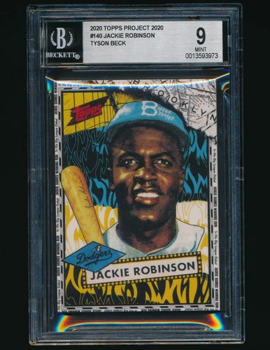 2020 Topps Project 2020 #140 Jackie Robinson by Tyson Beck 1952 BGS 9 PR:6068