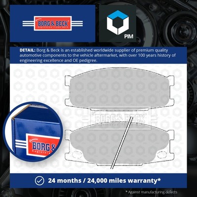 Brake Pads Set fits DAF 55 1.1 Front 71 to 72 110F B&B Top Quality Guaranteed