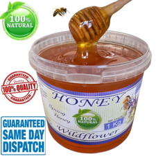 1kg HONEY WILDFLOWER ORGANIC 100% NATURAL PURE RAW UNPROCESSED (NEW HARVEST )
