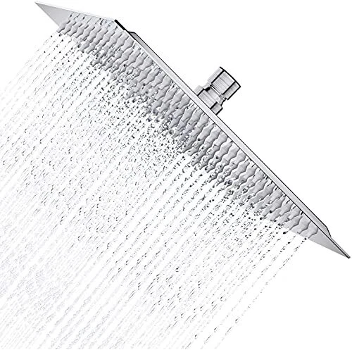 Square Rain Shower Head 304 Stainless Steel Ultra Thin