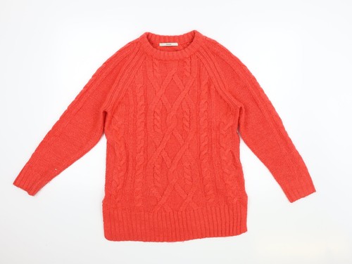 George Womens Red Crew Neck Acrylic Blend Jumper Size 8 - 第 1/12 張圖片