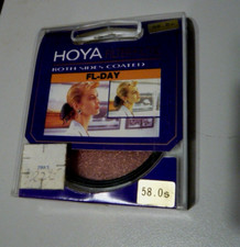 Hoya 58mm FL-DAY Filter . Coated. JAPAN. Metal Ring  NEW 