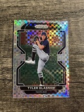 2022 Panini Prizm Baseball Tyler Glasnow Power Plaid Prizm /75 #78