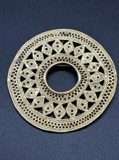 Sol De Zenu 24K GP Brooch or Pendant - Represents Pre-Columbian Art-Luma Gold