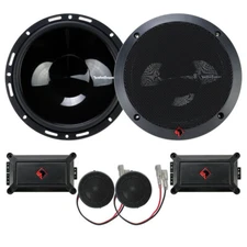 Rockford Fosgate P165-SE 6-1/2" Euro Fit Component Speakers External Crossovers