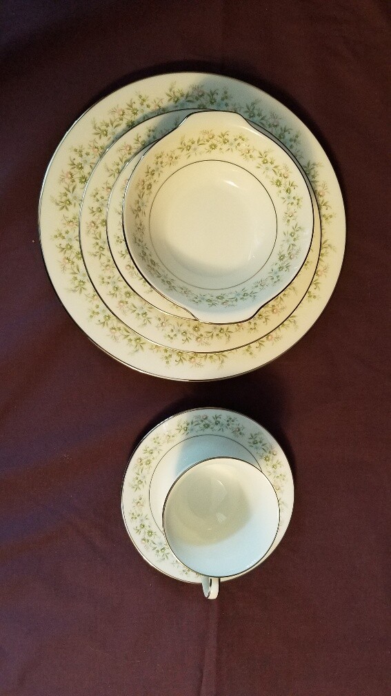 Noritake Savannah 2031 China 6pc Set Dinner Salad Bread/Butter