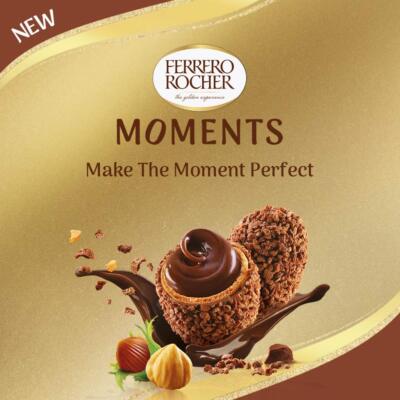 5 X FERRERO MOMENTS | FERRERO ROCHER | CHOCO BONS | 12 BONS PER PACK, 