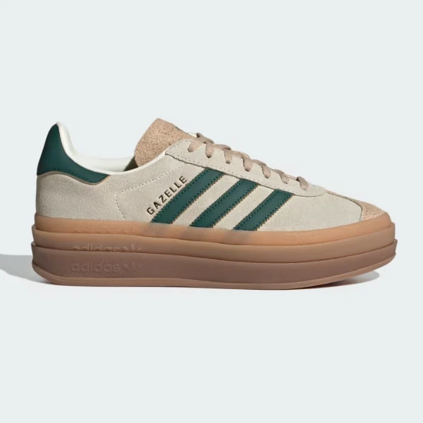 Adidas Gazelle Bold Magic Beige Green Women s Shoes ID7056