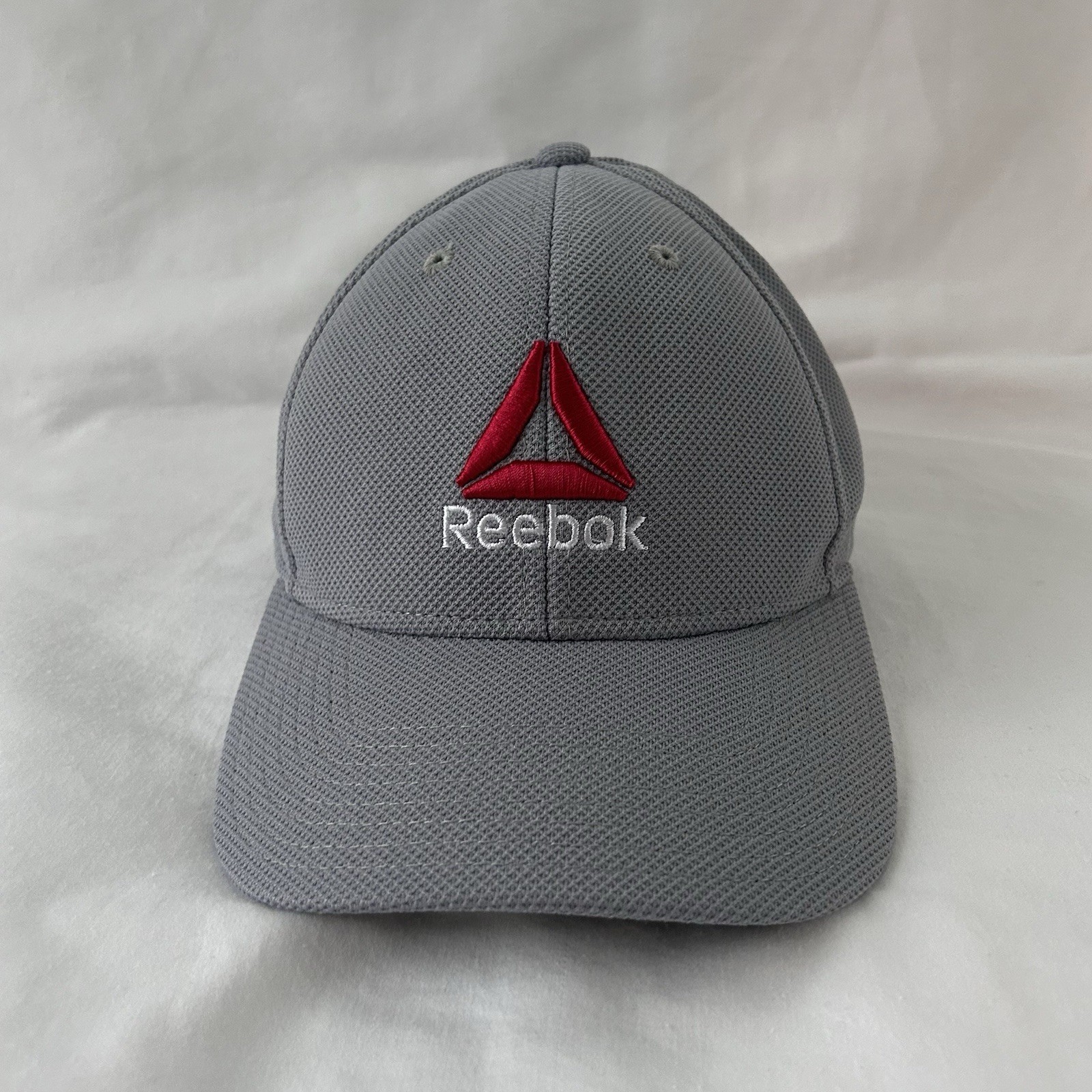 Reebok Gray Solid Fabric Adjustable Baseball Hat … - image 1