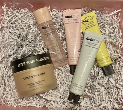 NUDESTIX NUDEBODY 5Pc Skincare Regimen To Cleanse, Tone & Moisturize NEW FULL SZ