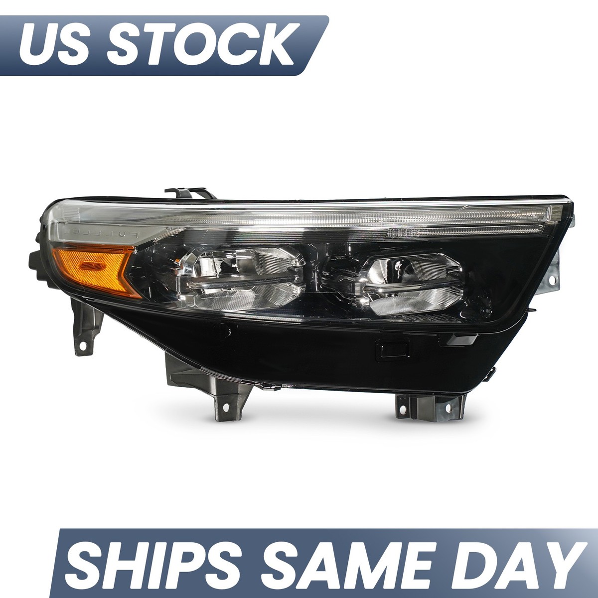 For 2020-2023 Ford Explorer ST LED Headlight W/ Bulb Black Right