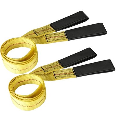 2pcs 2 inch by 6 feet Lifting Strap 3000 lbs Load Capacity and 9000 lbs Break...