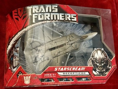 Transformers Movie Deception Voyager Class 8'' STARSCREAM 2006 F-22 Raptor NIB