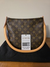Louis Vuitton Looping Shoulder Bag MM Brown Canvas