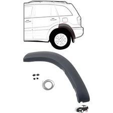 Fender Flare Primed Rear Driver Side Rear Section For 2001-2005 Toyota RAV4