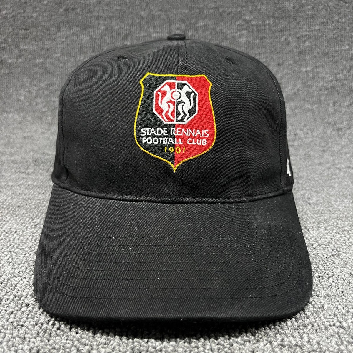 Stade Rennais F.C. '47 Brand MVP Hat Black Adjustable Hook-and-Loop Cap NEW