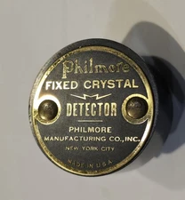 NIB VINTAGE PHILMORE FIXED CRYSTAL DETECTOR ORIGINAL BOX CAT. NO. 100