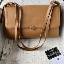 Vintage Caramel Grained Leather Handbag, Adjustable Leather Shoulder Strap