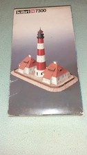 Kibri N 7300 & 7302 Leuchtturm Westerheversand mit Nebengebäuden und Beleuchtung