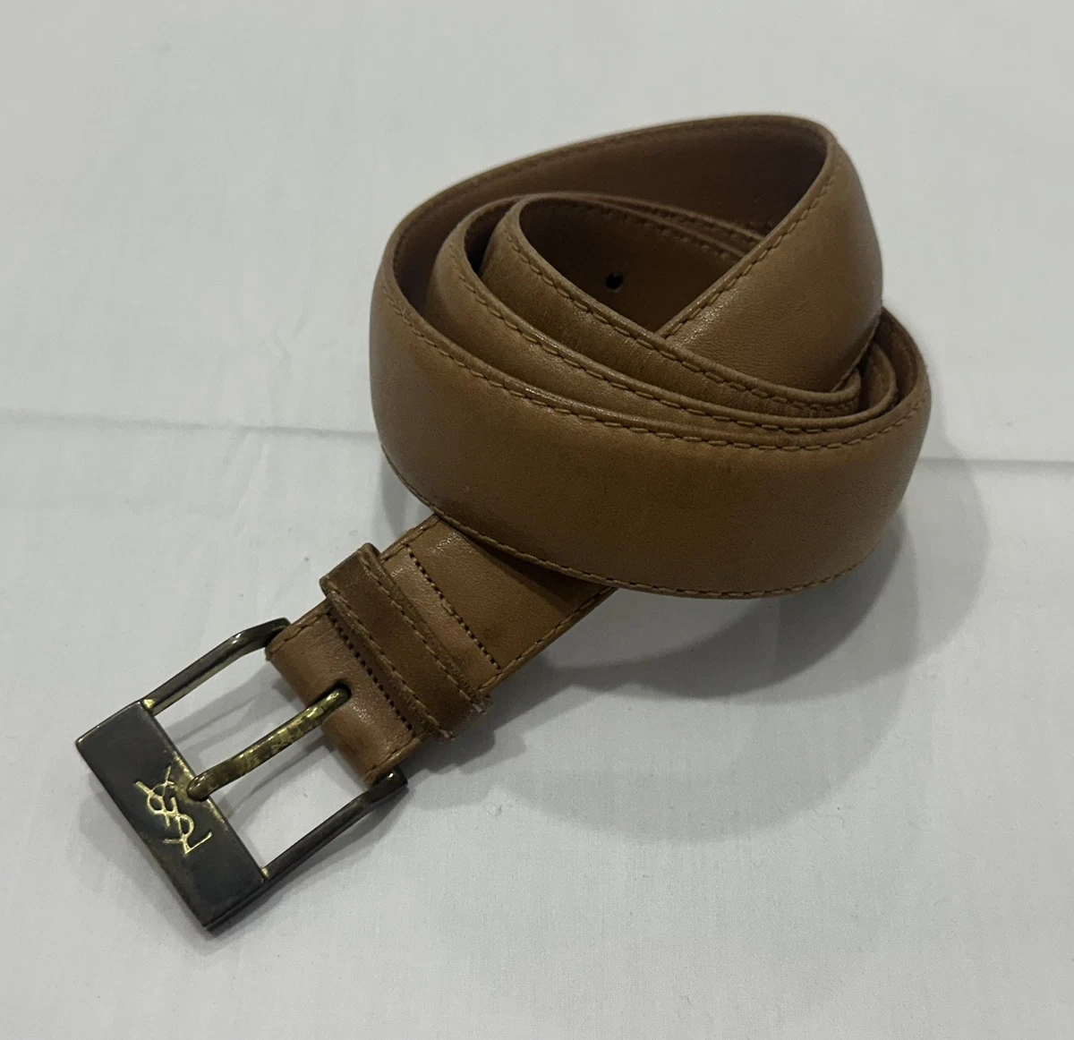 Saint Laurent Leather Brown Belts for Men for sale | eBay