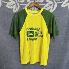 Vintage 70/80s John Deere Nothing Runs Like A Deere Durene Jersey Shirt Small