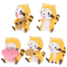 5pcs Mini Bears Miniature Figurines Ornament per la decorazione della casa
