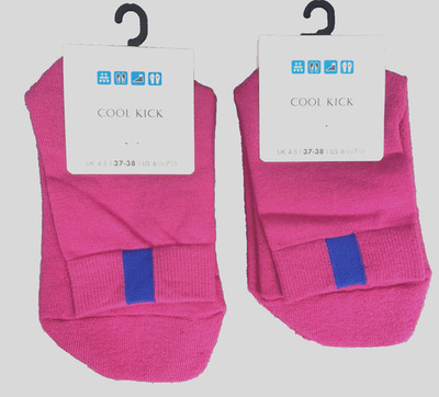 Lot of 2 pairs FALKE Made In Germany Cool Kick Short Socks Pink 37-38 6 - 7.5