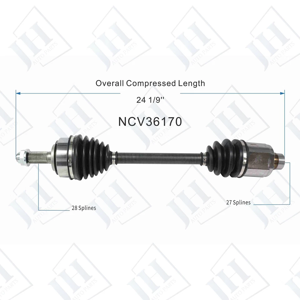OE Front Right Passenger CV Axle Shaft For 2003-2007 Honda Accord V6 FWD Manual - Image 2 of 4